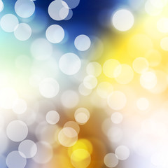 a texture, abstract background is colorful bokeh light from sun