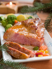 Roasted pork
