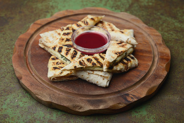 Pancakes with cheese