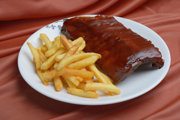 roasted pork ribs