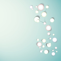 Abstract molecular structure.