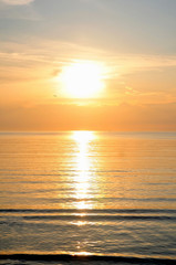 Beautiful sunset and sea beach.