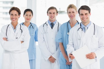 Doctors standing together at hospital