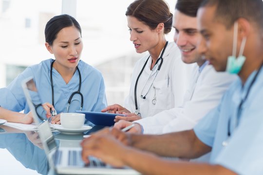 Doctors In A Meeting At Hospital