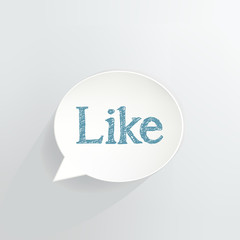 Like Speech Bubble Sign
