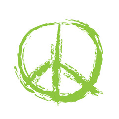Painted Peace Sign