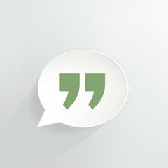 Quotes Speech Bubble Sign