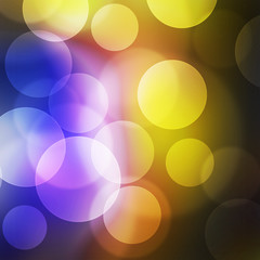 a texture, abstract background is colorful bokeh light from sun