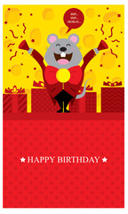 Birthday Greetings with Mouse