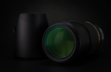 Camera lens, filter, hood and lens cap