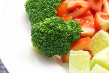 Fresh salad with brocolli