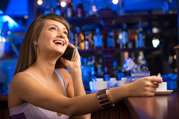 woman talking on the cellphone