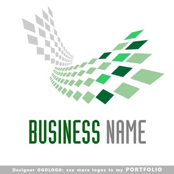 abstract business logo emblem vector