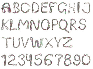 Alphabet of color rope