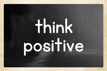 think positive concept