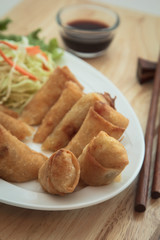 spring rolls fried