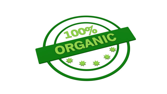 Green label stamp organic