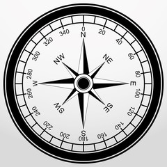 Compass app icon, vector illustration