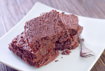 brownies on plate