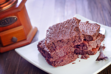 brownies on plate