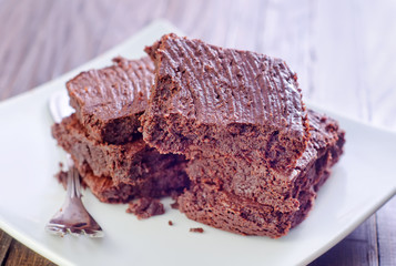 brownies on plate