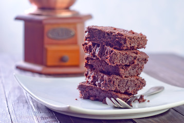 brownies on plate