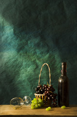 Still life Photography with Old white wine