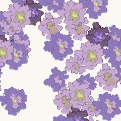 abstract flowers on a light background