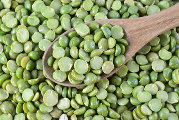 split peas group close up