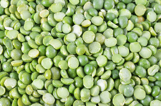split peas group close up