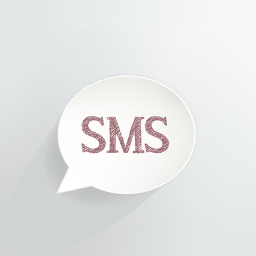 SMS Speech Bubble Sign