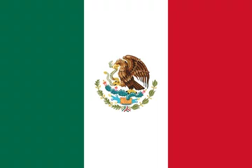 Photo sur Plexiglas Amérique centrale Drapeau du Mexique