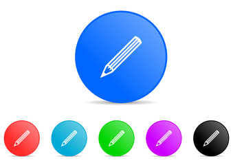 pencil icon vector set