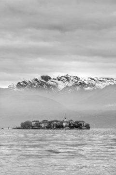 Fototapeta Lake Maggiore, Isola Bella B&W image