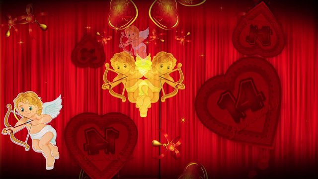Footage background high definition - Happy Valentine's Day