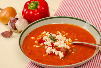 Cabanossisuppe