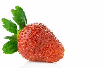 Fresh strawberry isolated on white background
