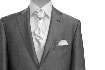 Modern grey man suit
