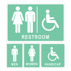 Restroom sign