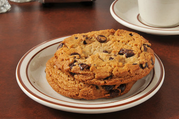 Thick chocolate chip cookies