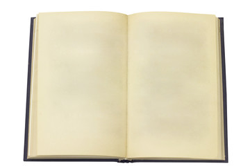 Open old book. Page without the text