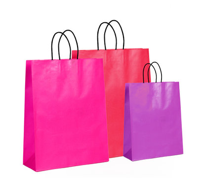 Several shopping bags.