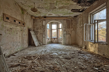 Beautiful, forgotten and destroyed house