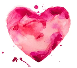 aquarell herz. Konzept - Liebe, Beziehung, Kunst, Malerei © undrey