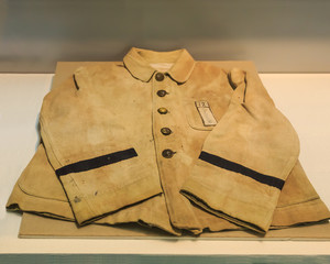 Naklejka premium Student cloth at Hiroshima Peace Museum