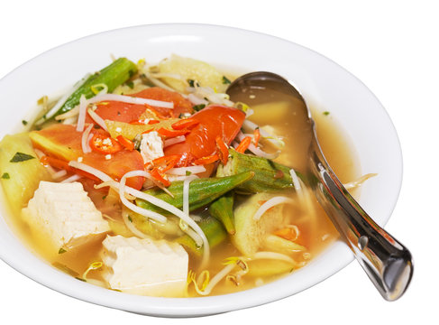 Delicious, hot Vietnamese sour soup