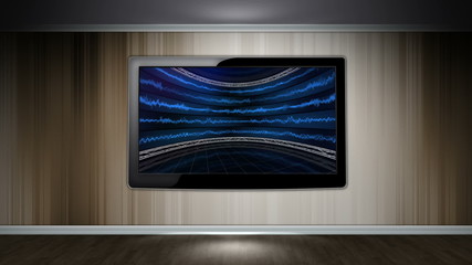 Business Concept Monitor in Room