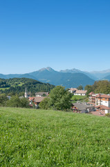 Fototapeta na wymiar Resort Hafling niedaleko Merano w Południowym Tyrolu