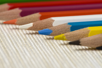 Obraz premium Various colored pencils together