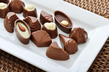 Assorted chocolate candies